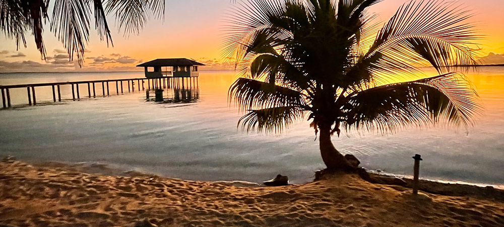 Fin de journée aux Tuamotu